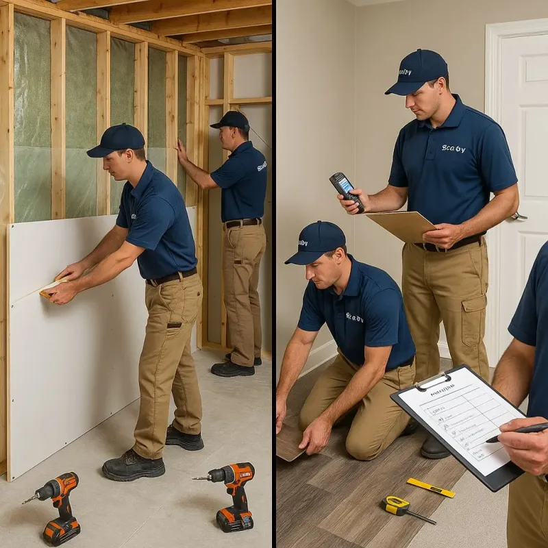 Repairs and Reconstruction process in Portage Park, IL
